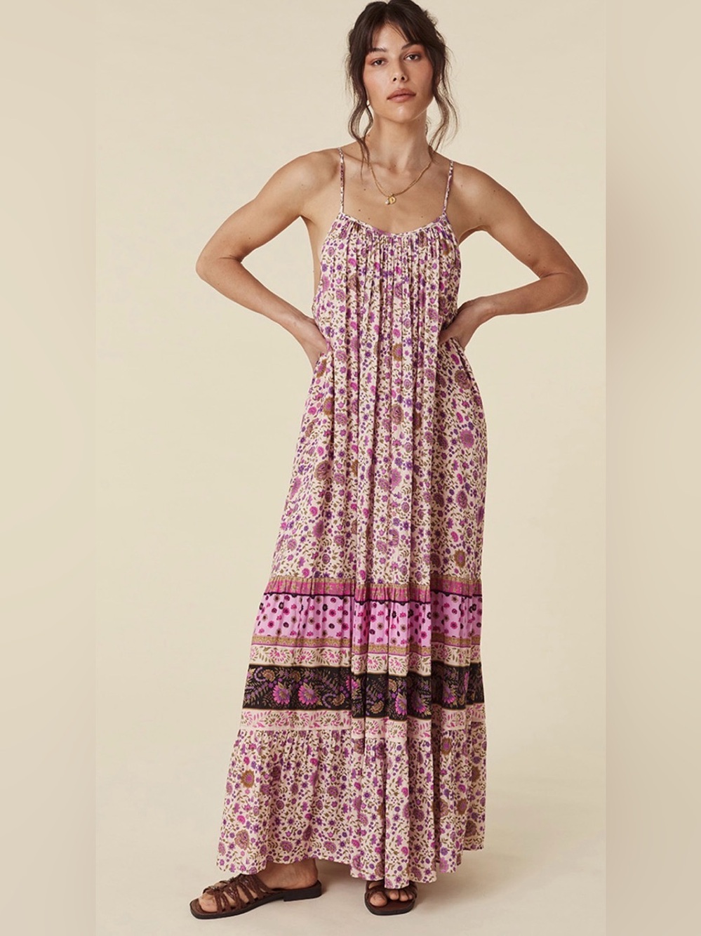 Spell THE LADY UNTAMED STRAPPY MIDI Dress